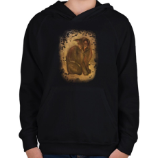 PRINTFASHION hóesés - Gyerek kapucnis pulóver - Fekete