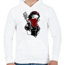 PRINTFASHION Hófehérke hobbija - Férfi kapucnis pulóver - Fehér