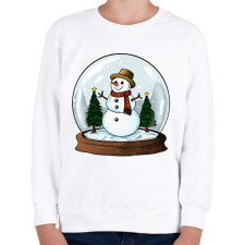 PRINTFASHION Hógömb - Gyerek pulóver - Fehér gyerek pulóver, kardigán