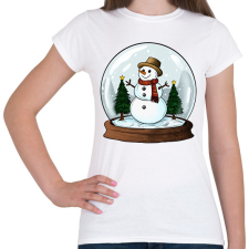 PRINTFASHION Hógömb - Női póló - Fehér női póló