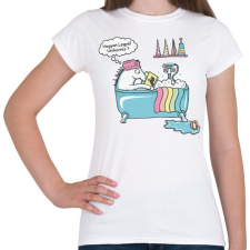 PRINTFASHION Hogy legyél Unikornis  - Női póló - Fehér női póló