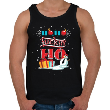 PRINTFASHION Hoho fuckin ho - Férfi atléta - Fekete atléta, trikó