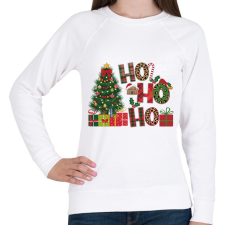 PRINTFASHION HOHOHO Karácsony - Női pulóver - Fehér női pulóver, kardigán