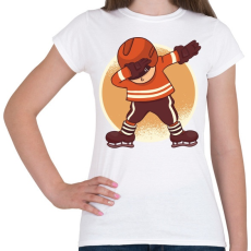 PRINTFASHION Hokis dab - Női póló - Fehér