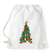 PRINTFASHION Hokis Karácsonyfa - Sportzsák, Tornazsák - Fehér tornazsák