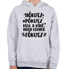 PRINTFASHION Hókusz Pókusz - Gyerek kapucnis pulóver - Sport szürke gyerek pulóver, kardigán