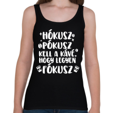 PRINTFASHION Hókusz Pókusz - Női atléta - Fekete női trikó