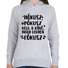 PRINTFASHION Hókusz Pókusz - Női kapucnis pulóver - Sport szürke