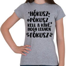 PRINTFASHION Hókusz Pókusz - Női póló - Sport szürke női póló