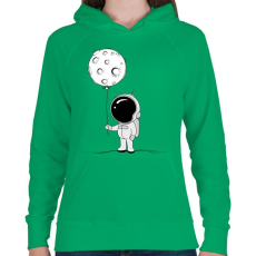 PRINTFASHION Hold lufi - Női kapucnis pulóver - Zöld