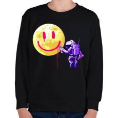 PRINTFASHION Hold smile - Gyerek pulóver - Fekete