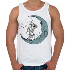 PRINTFASHION Holdásó - Férfi atléta - Fehér