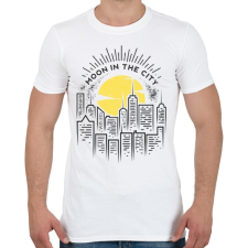 PRINTFASHION Holdfény  - Férfi póló - Fehér férfi póló