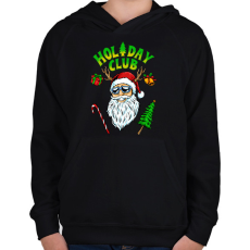 PRINTFASHION HOLIDAY CLUB - Gyerek kapucnis pulóver - Fekete