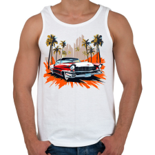 PRINTFASHION Holiday - Férfi atléta - Fehér atléta, trikó