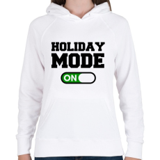 PRINTFASHION Holiday - Női kapucnis pulóver - Fehér