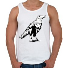 PRINTFASHION Holló - Férfi atléta - Fehér atléta, trikó