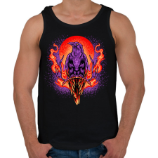 PRINTFASHION Holló  - Férfi atléta - Fekete atléta, trikó