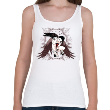 PRINTFASHION Holló lány - Női atléta - Fehér női trikó