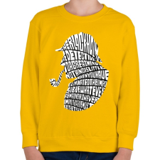 PRINTFASHION Holmes - Gyerek pulóver - Sárga gyerek pulóver, kardigán