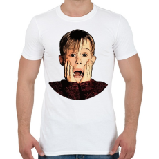 PRINTFASHION Home Alone - Férfi póló - Fehér