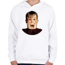 PRINTFASHION Home Alone - Gyerek kapucnis pulóver - Fehér gyerek pulóver, kardigán
