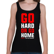 PRINTFASHION Home GYM - Női atléta - Fekete női trikó