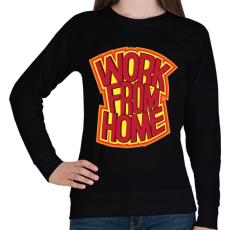 PRINTFASHION Home office - Női pulóver - Fekete
