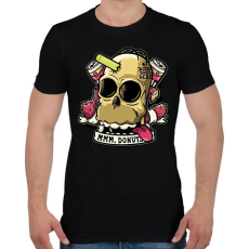 PRINTFASHION Homér koponya... - Férfi póló - Fekete
