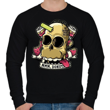 PRINTFASHION Homér koponya... - Férfi pulóver - Fekete férfi pulóver, kardigán