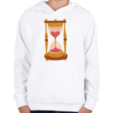 PRINTFASHION Homokóra - Gyerek kapucnis pulóver - Fehér