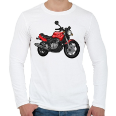 PRINTFASHION Honda Cb 500 y pc32 - Férfi hosszú ujjú póló - Fehér