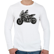 PRINTFASHION honda nc - Férfi hosszú ujjú póló - Fehér férfi póló