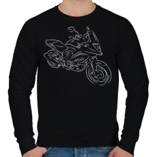 PRINTFASHION honda vfr3 - Férfi pulóver - Fekete