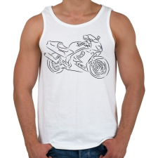 PRINTFASHION honda vfr - Férfi atléta - Fehér atléta, trikó