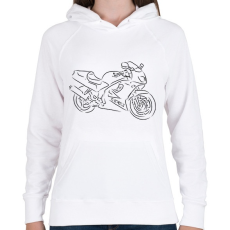 PRINTFASHION honda vfr - Női kapucnis pulóver - Fehér