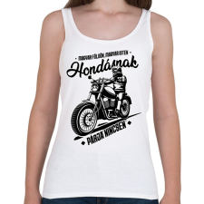 PRINTFASHION Hondásnak párja nincsen - Női atléta - Fehér női trikó