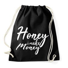 PRINTFASHION Honey I make money - Sportzsák, Tornazsák - Fekete tornazsák
