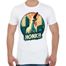 PRINTFASHION Honk! - Férfi póló - Fehér férfi póló