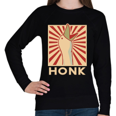 PRINTFASHION honk honk - Női pulóver - Fekete