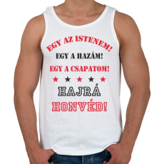 PRINTFASHION Honvéd - Férfi atléta - Fehér