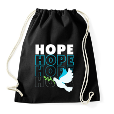 PRINTFASHION Hope felirat - Sportzsák, Tornazsák - Fekete