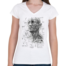 PRINTFASHION ,,Hope,,  - Női V-nyakú póló - Fehér női póló