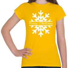 PRINTFASHION Hópehely - Női póló - Sárga női póló