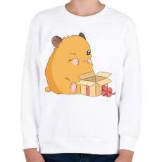 PRINTFASHION Hörcsög ajándékkal - Gyerek pulóver - Fehér