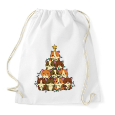 PRINTFASHION Hörcsög karácsonyfa - Sportzsák, Tornazsák - Fehér tornazsák