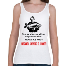 PRINTFASHION horgász bölcsesség - Női atléta - Fehér