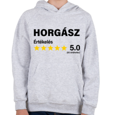PRINTFASHION Horgász Értékelés ***** 5.0 (69 értékelés) - Gyerek kapucnis pulóver - Sport szürke