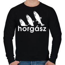 PRINTFASHION Horgász - Férfi pulóver - Fekete