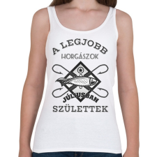 PRINTFASHION Horgász július - Női atléta - Fehér női trikó